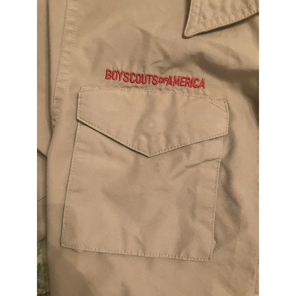 Vented Microfiber Poly Boy Scout BSA UNIFORM SHIRT Youth Medium New Style N88